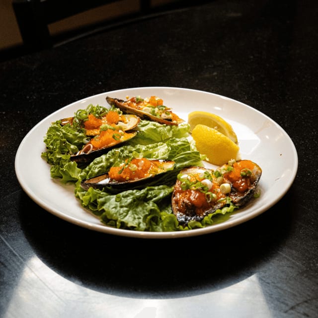 Spicy Baked Green Mussel.