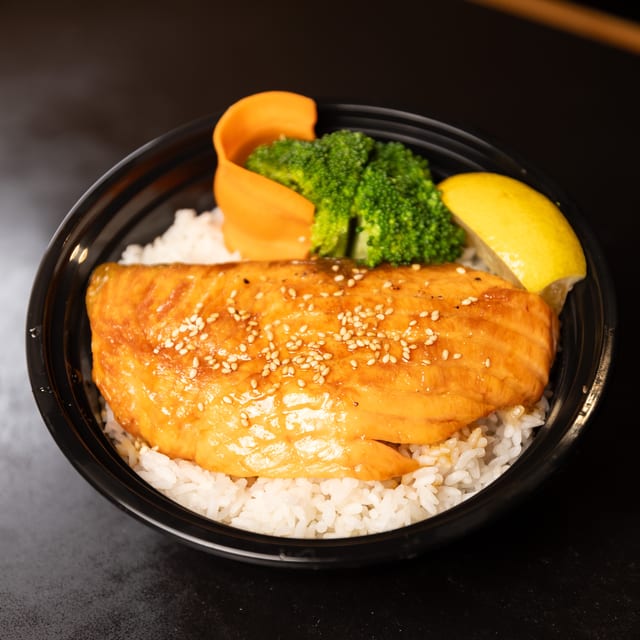 Teriyaki Salmon Bowl.