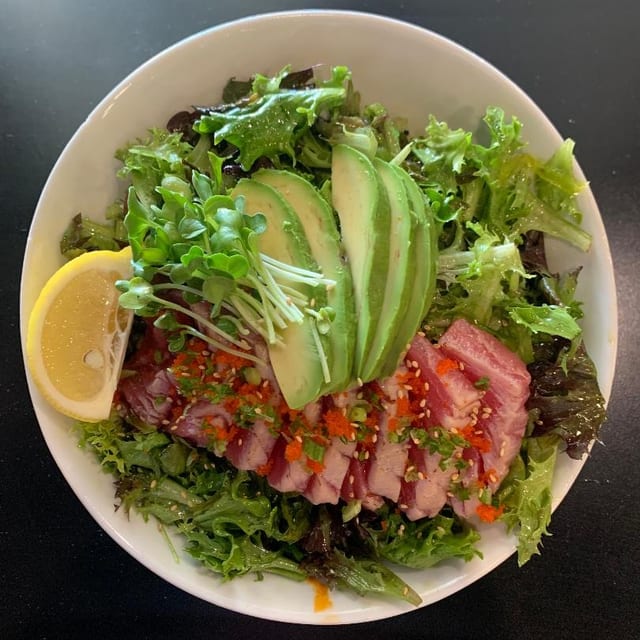 Seared Tuna Sashimi Salad.