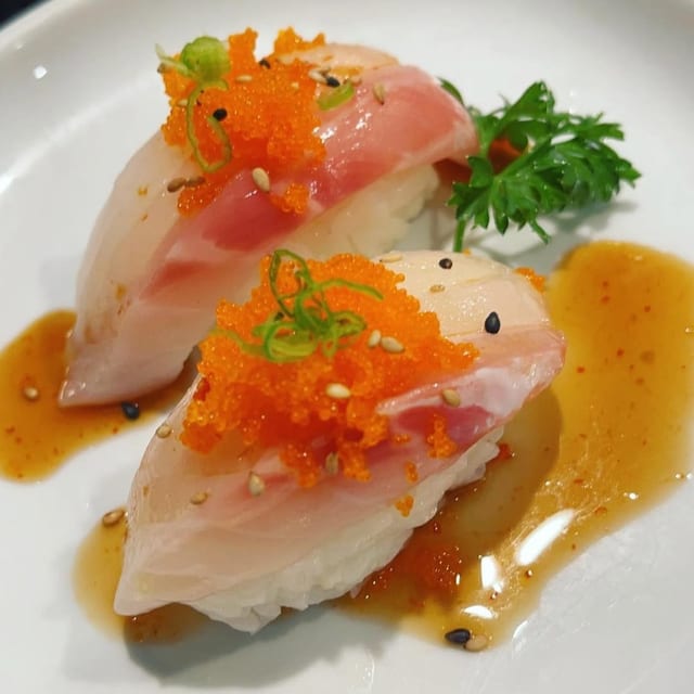 Sea Bass Nigiri.